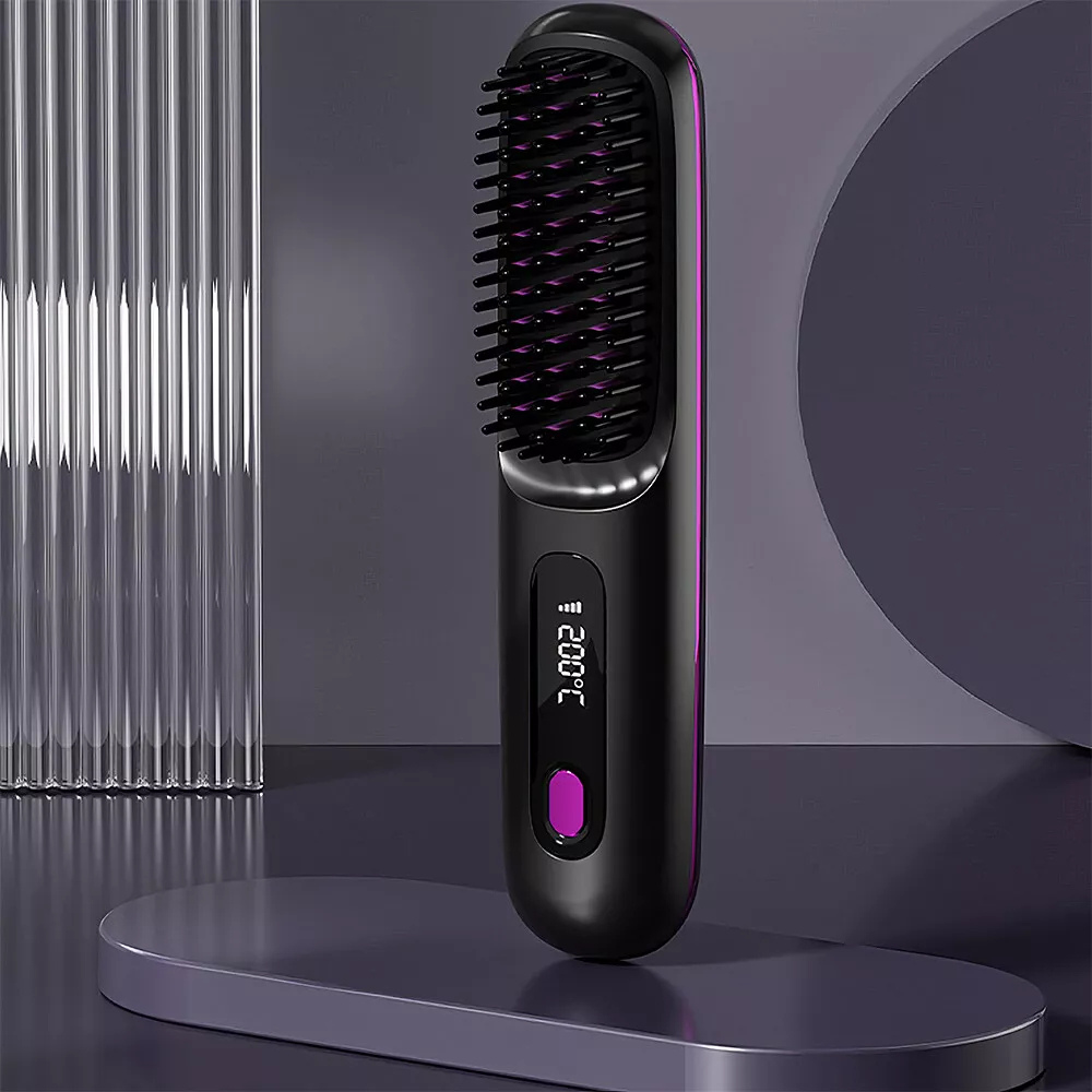 Cordless Hair Straightener Brush