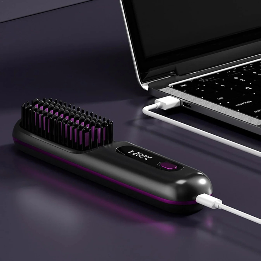 Cordless Hair Straightener Brush