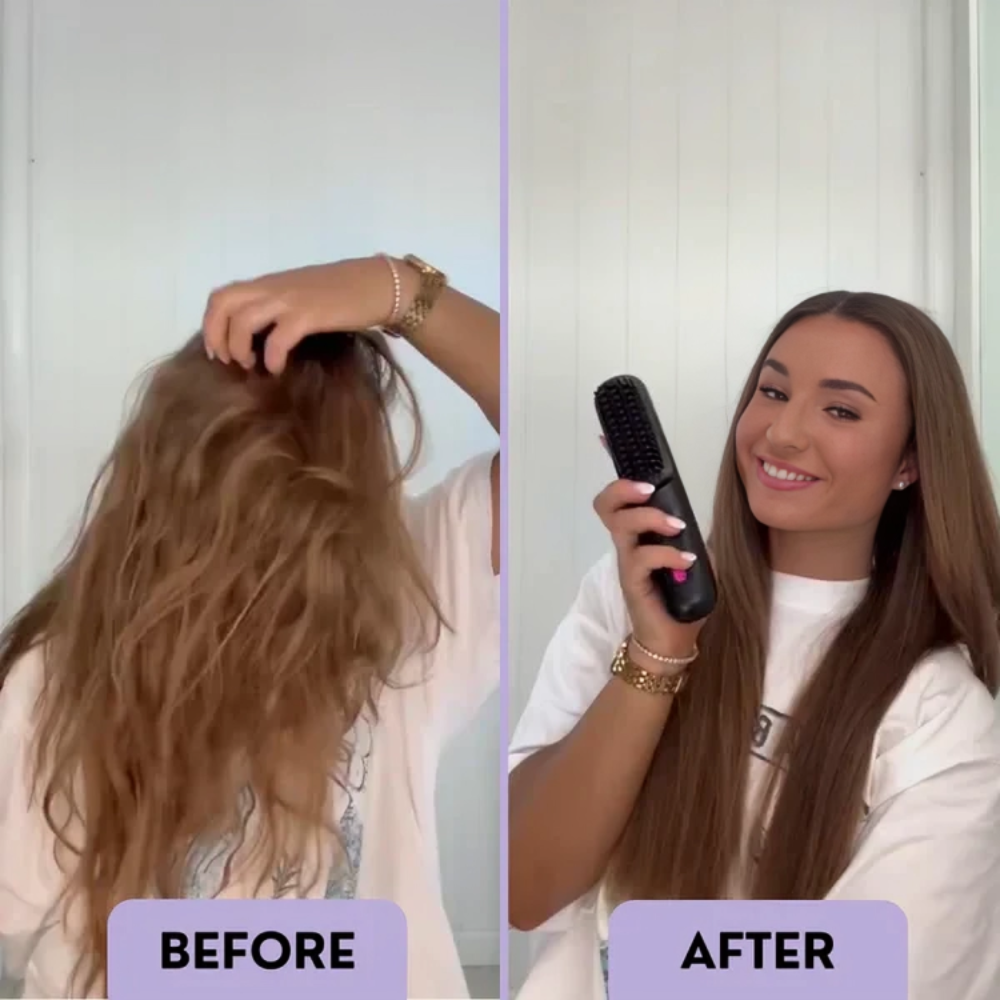 Cordless Hair Straightener Brush