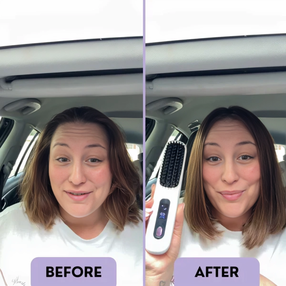 Cordless Hair Straightener Brush