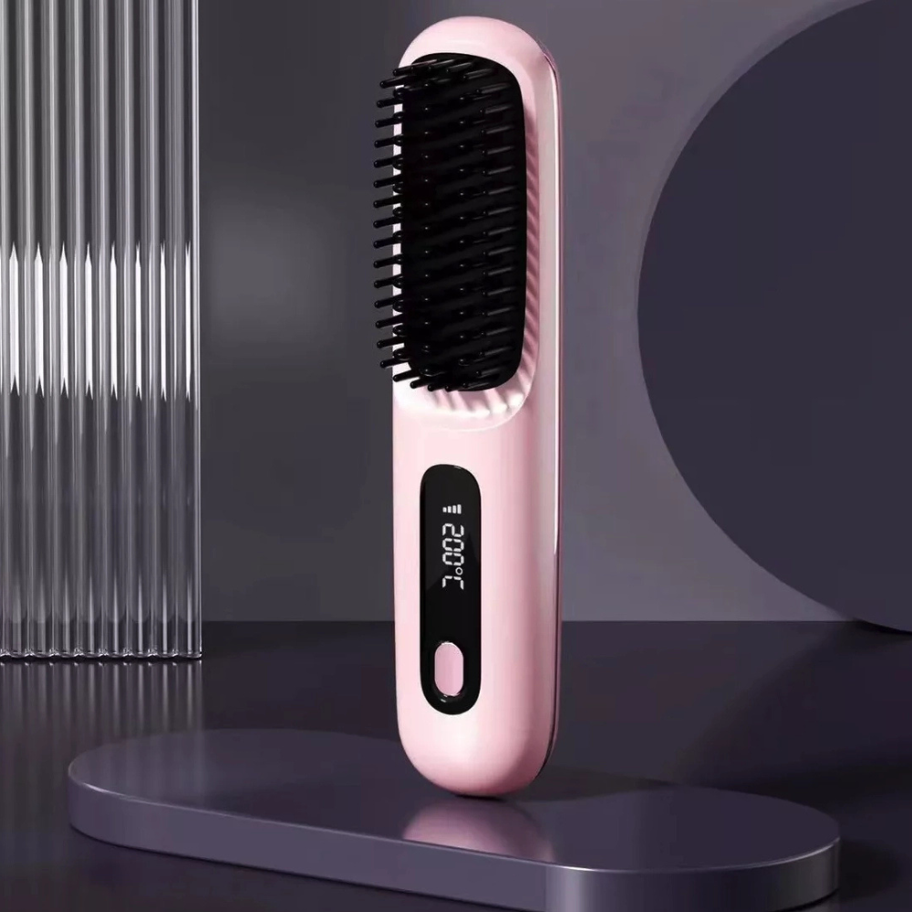 Cordless Hair Straightener Brush